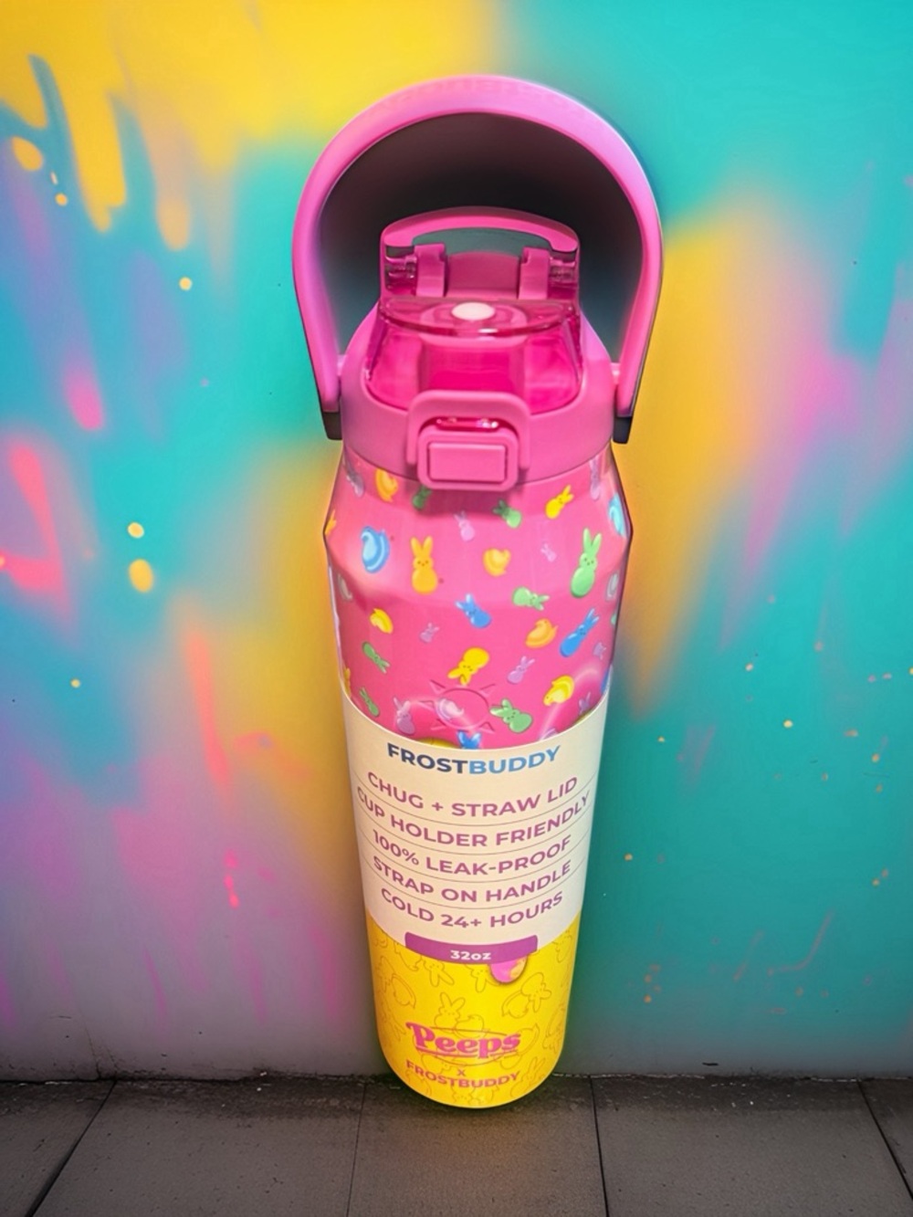 FrostBuddy x Peeps 32oz Insulated bottle